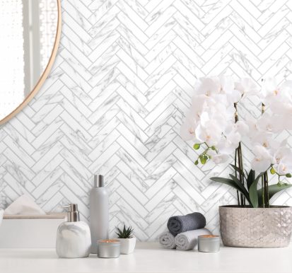 Dhoorse Carrara mosaic