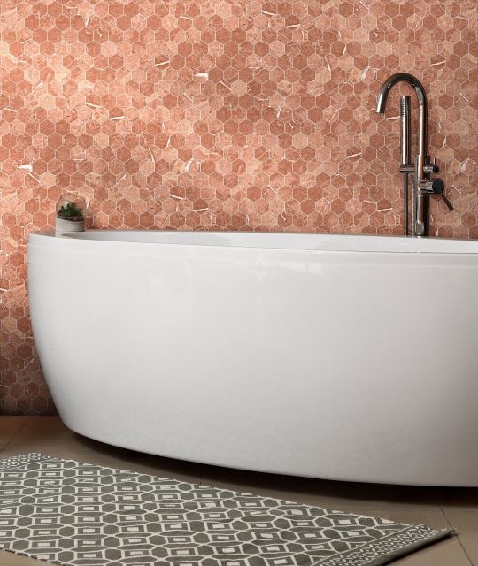 Rojo Alicante glass mosaic Mosaic tile