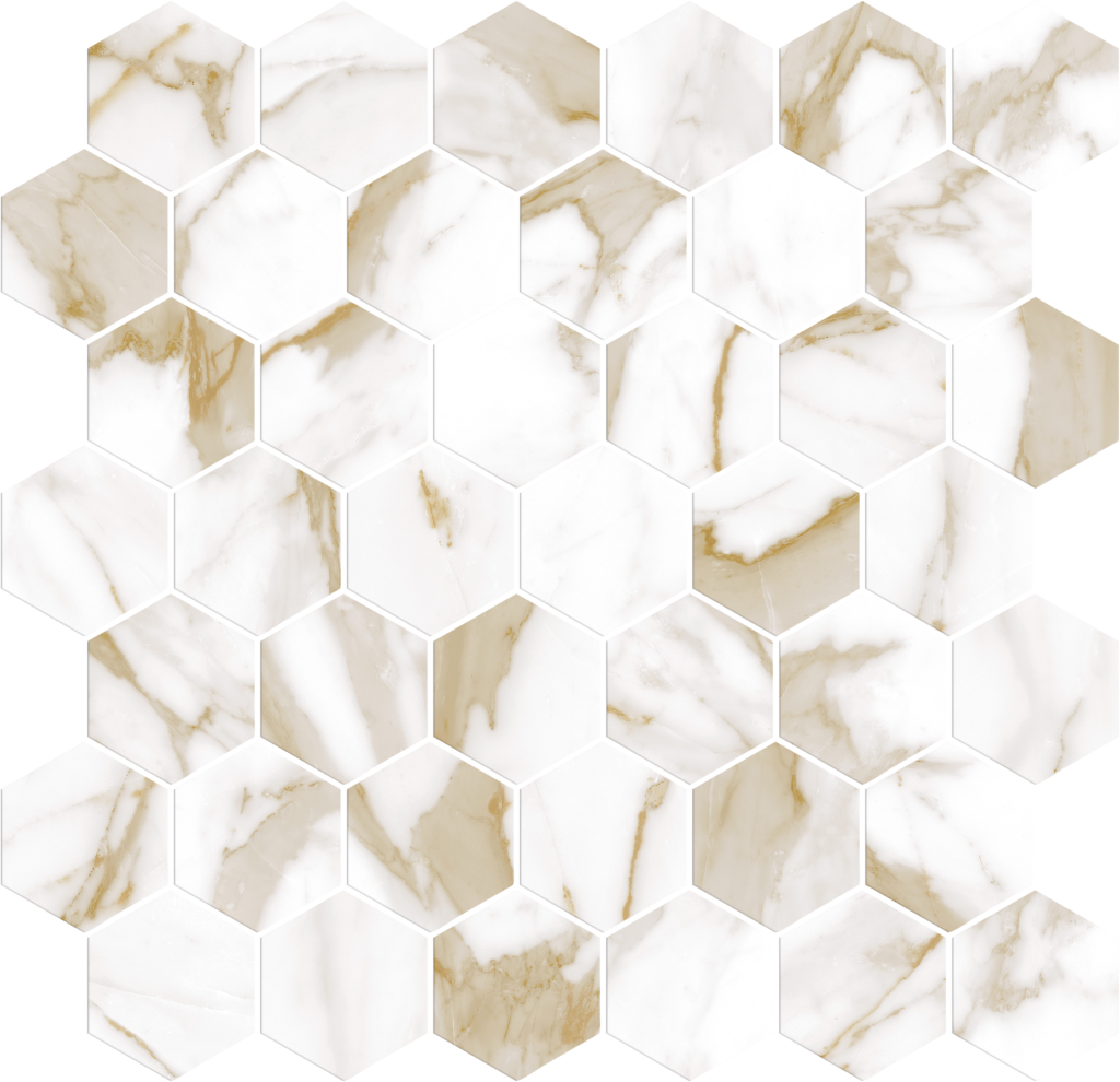 Calacatta glass mosaic