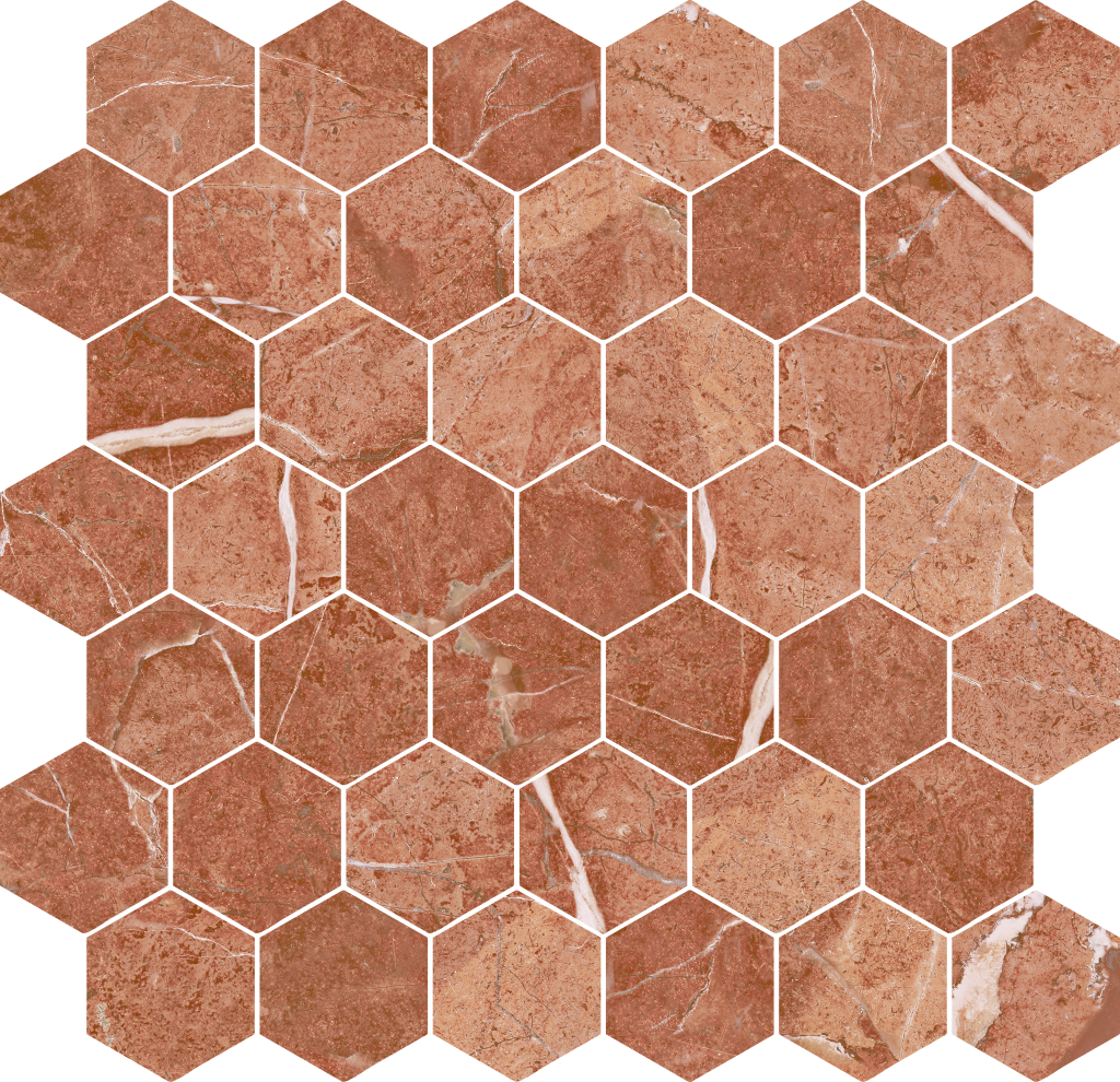 Rojo Alicante glass mosaic